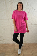Batik Desen Tişört - Pembe