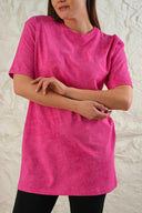 Batik Desen Tişört - Pembe