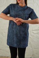 Batik Desen Tişört - Lacivert