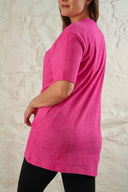 Batik Desen Tişört - Pembe