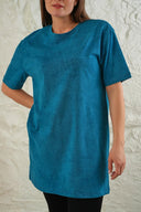 Batik Desen Tişört - Mavi